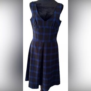 APNY preppy v-neck jumper sleeveless dress Y2K size 10 fully‎ lined zip up